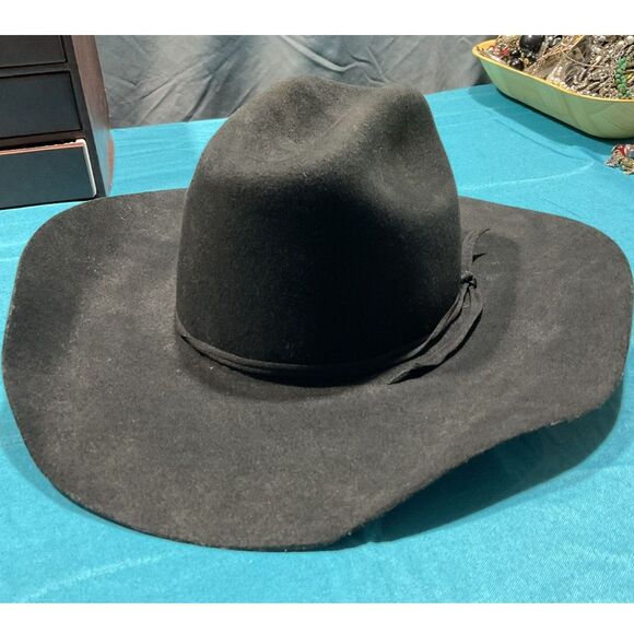Stetson Black Felt Cowboy Hat - Picture 1 of 8